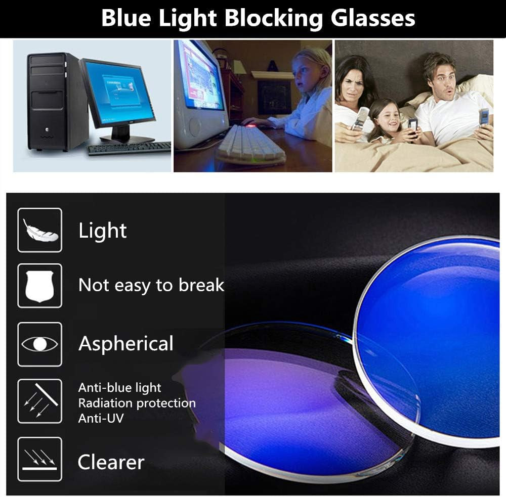 2 Pair Computer Glasses - Anti-Blue Glasses - Blue Light Blocking Reading Glasses for Women